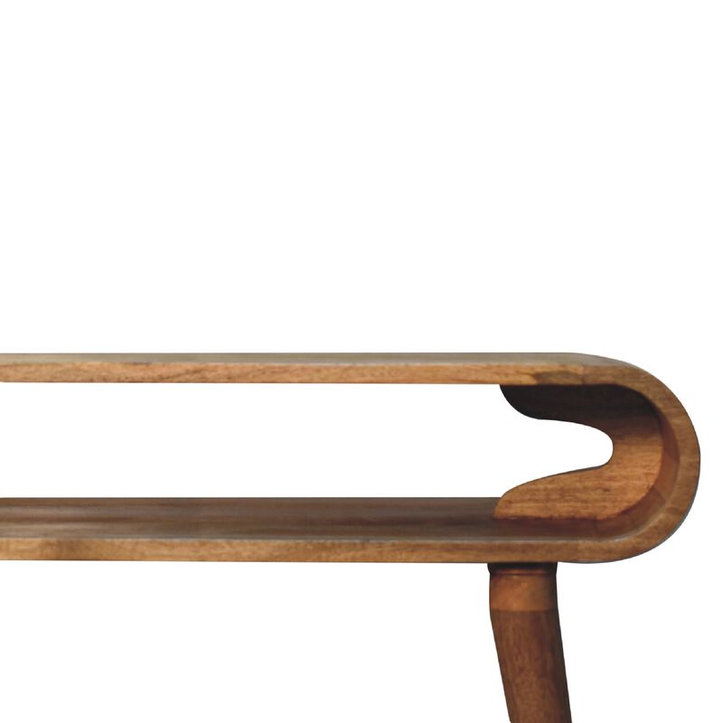 Amaya Chestnut Nordic Style solid wood  Console Table