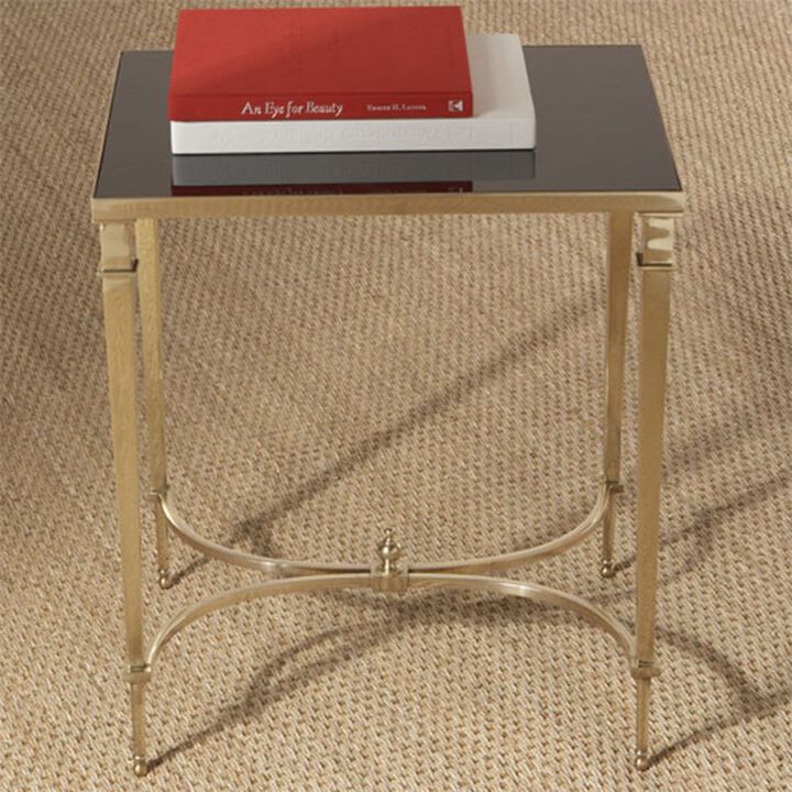 French Square Leg Table-Brass
