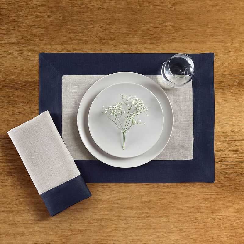 Solino Home 100% Pure Linen Dinner Napkins 20 x 20 Inch Set of 4 | Contempo for Thanksgiving, Christmas