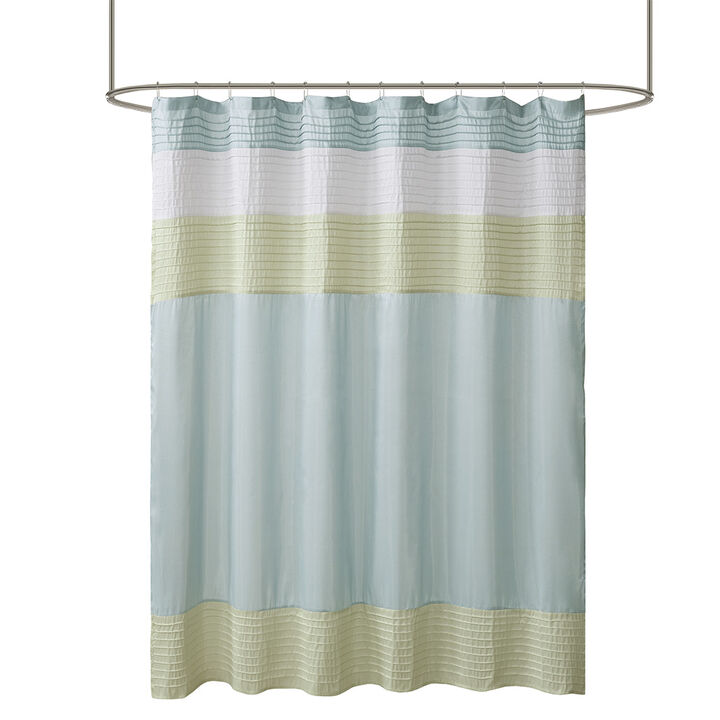 Gracie Mills Nixon Faux Silky Lightweight Shower Curtain