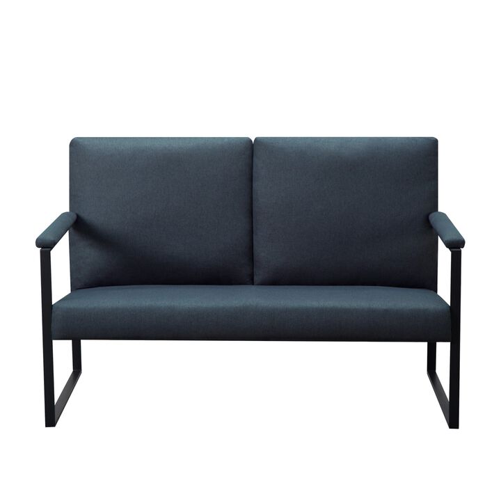 49.2 in. W Square Arm Linen Blend Modern Straight Sofa