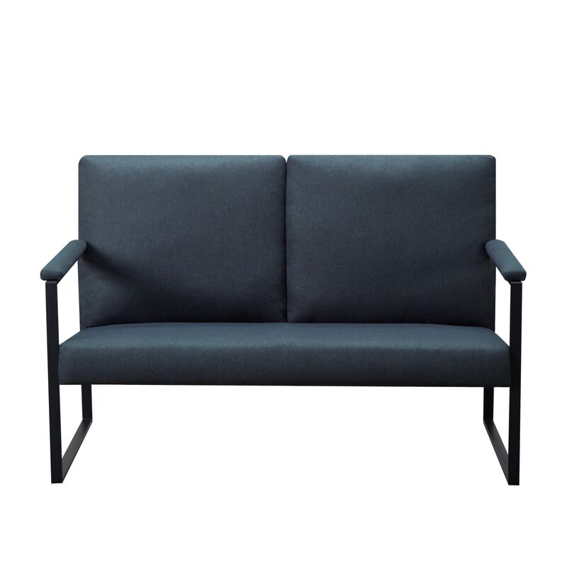 49.2 in. W Square Arm Linen Blend Modern Straight Sofa