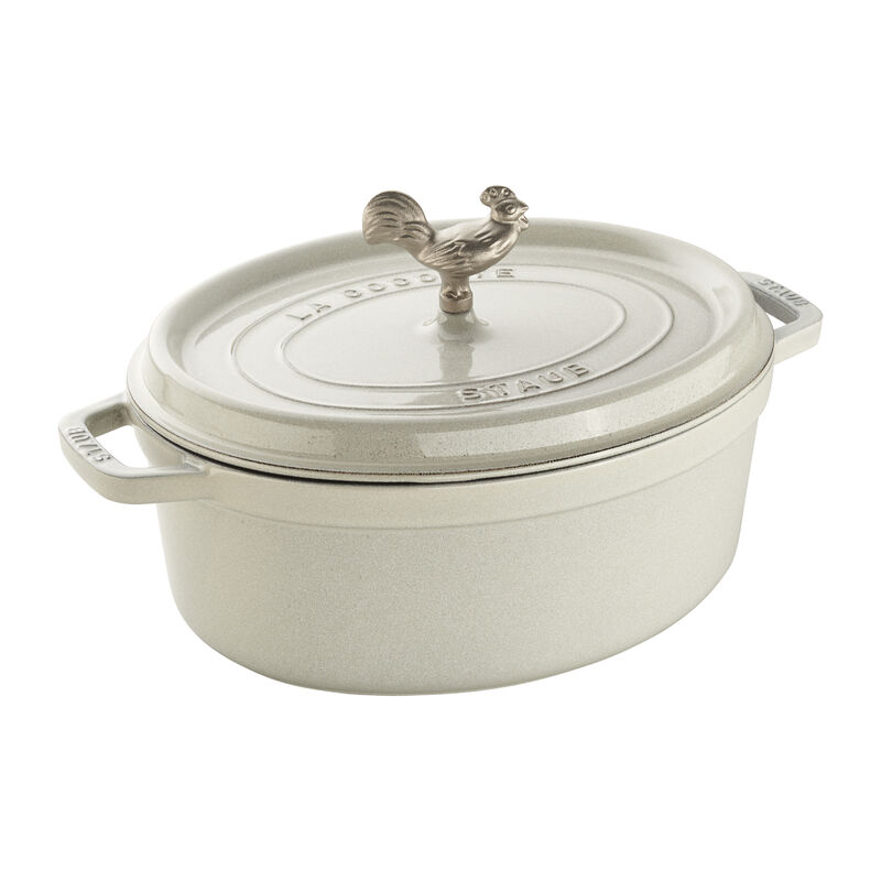 Staub Cast Iron 5.75-qt Coq au Vin Cocotte - Graphite Grey