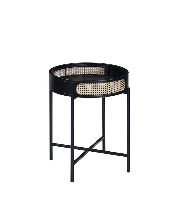 ACME Colson End Table, Black Finish