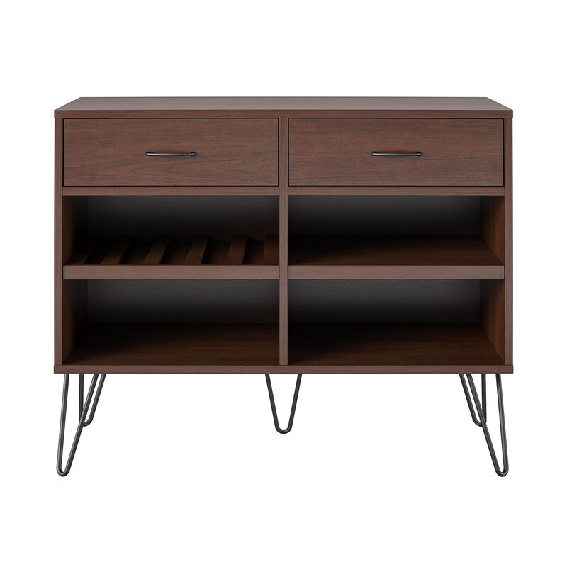 Ameriwood Home Pino Valley Beverage Cabinet, Cherry Oak