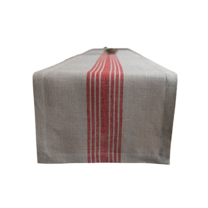 Solino Home 100% Pure Linen Table Runner | Farmhouse