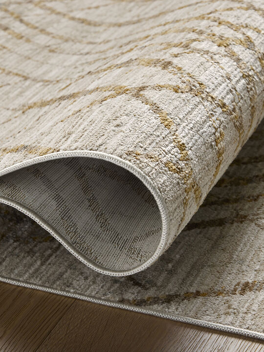 Wade WAE-04 Beige / Gold 2''3" x 3''10" Rug by Loloi II