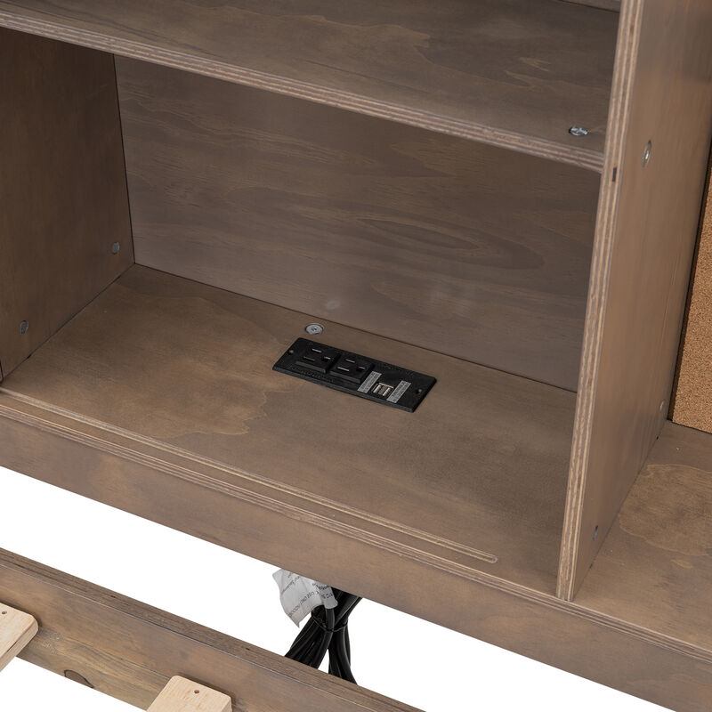 Merax Daybed Bed with USB Ports and 3 Drawers
