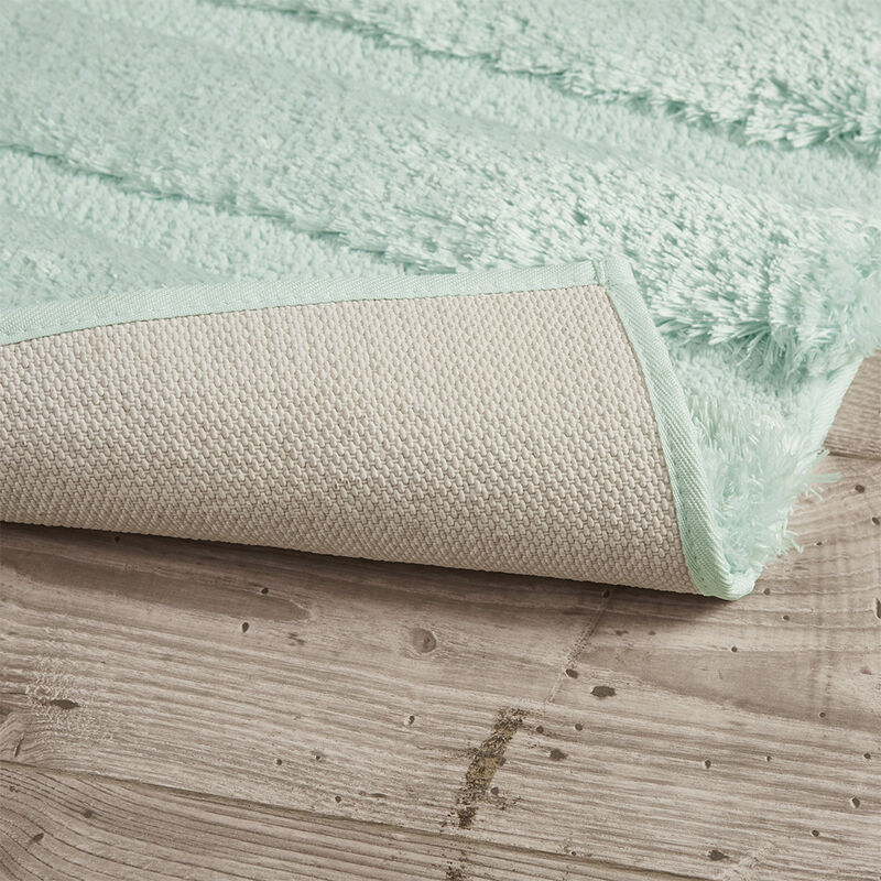 Gracie Mills Kathleen Modern High-low stripe Rug - 21x34"