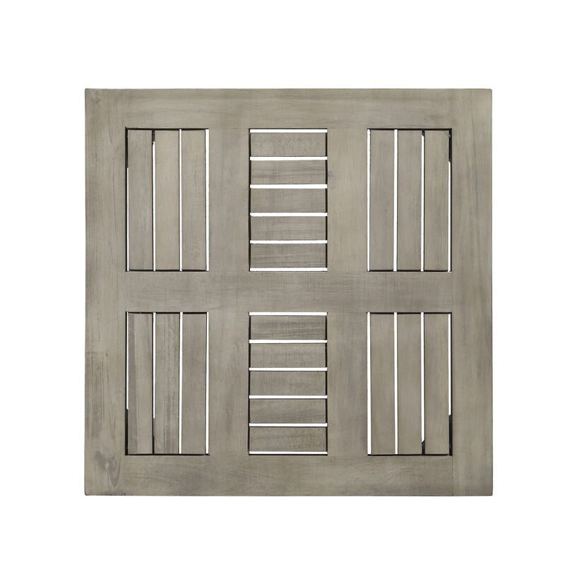 Merax Outdoor Wooden Side Table