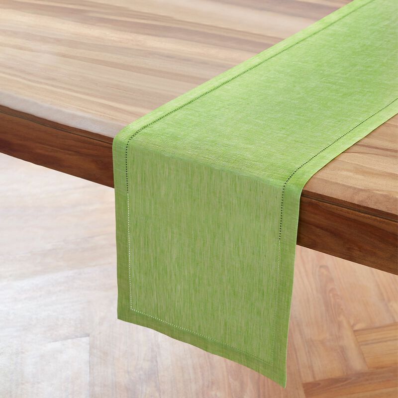 Solino Home 100% Pure Linen Table Runner 14 x 108 Inch | Milan