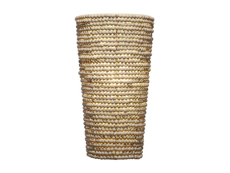Seawall Beaded Cone Sconce