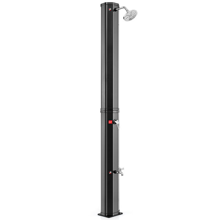 15.9 Gallon Solar Heated Outdoor Shower with Shower Head