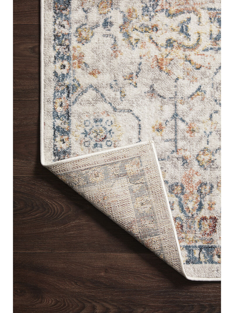 Cassandra CSN03 Dove/Navy 3'9" x 5'9" Rug