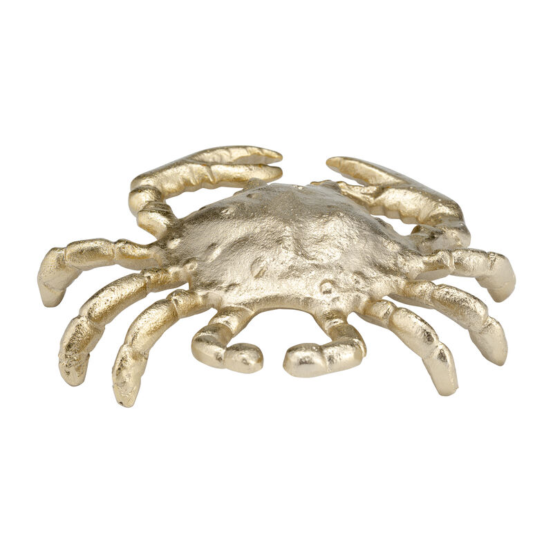 Gold Metal Crab Figurine