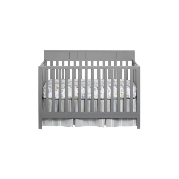 Oxford Baby Logan 4 In 1 Convertible Crib Dove Gray