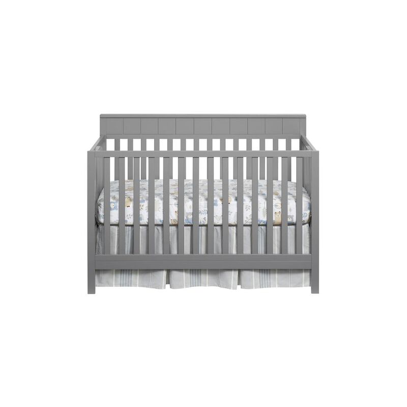 Oxford Baby Logan 4 In 1 Convertible Crib Dove Gray