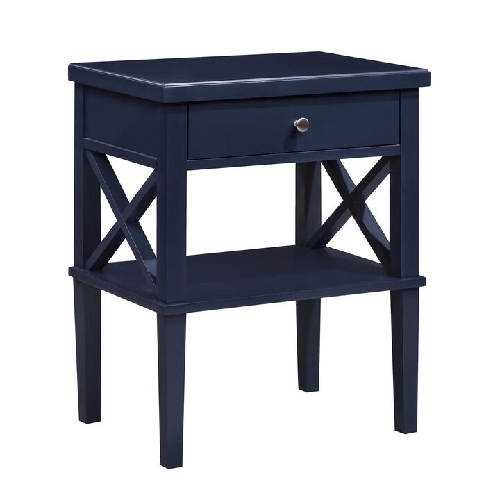 Comfort Pointe Marta Midnight Blue Nightstand