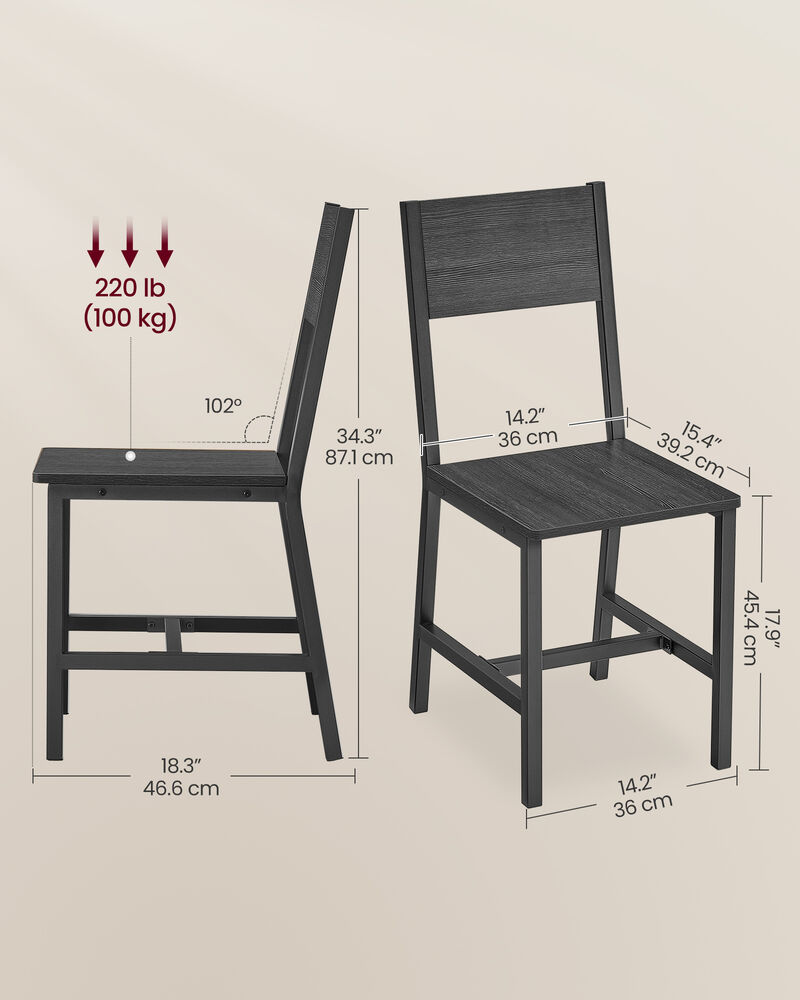 Dining Chair Set of 2 for Elegant and Comfortable Dining Experiences
