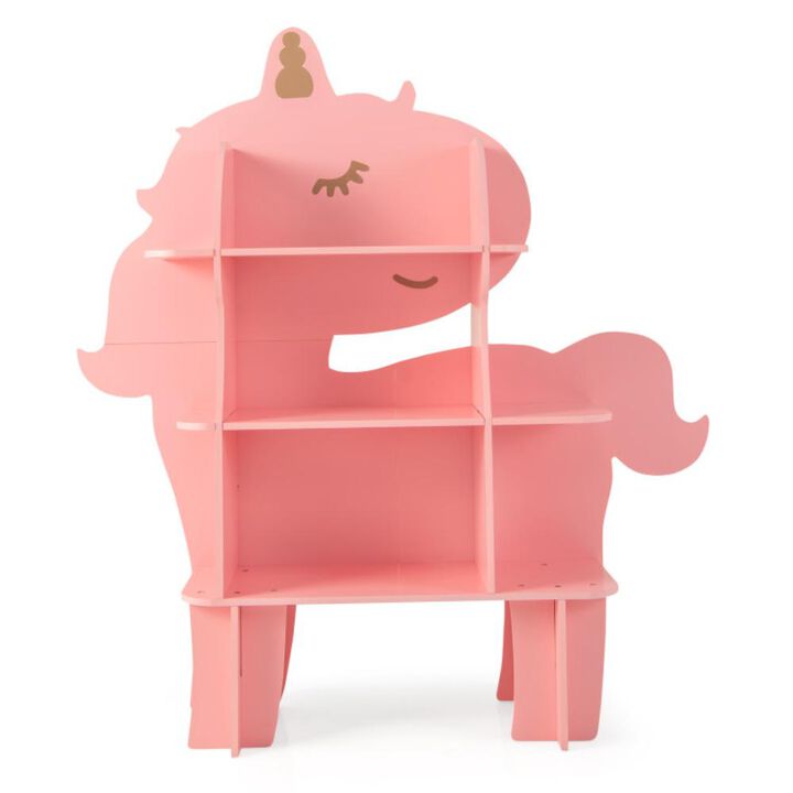 Hivvago Kids Bookcase Shelf Toy Storage Organizer with Open Storage Shelves