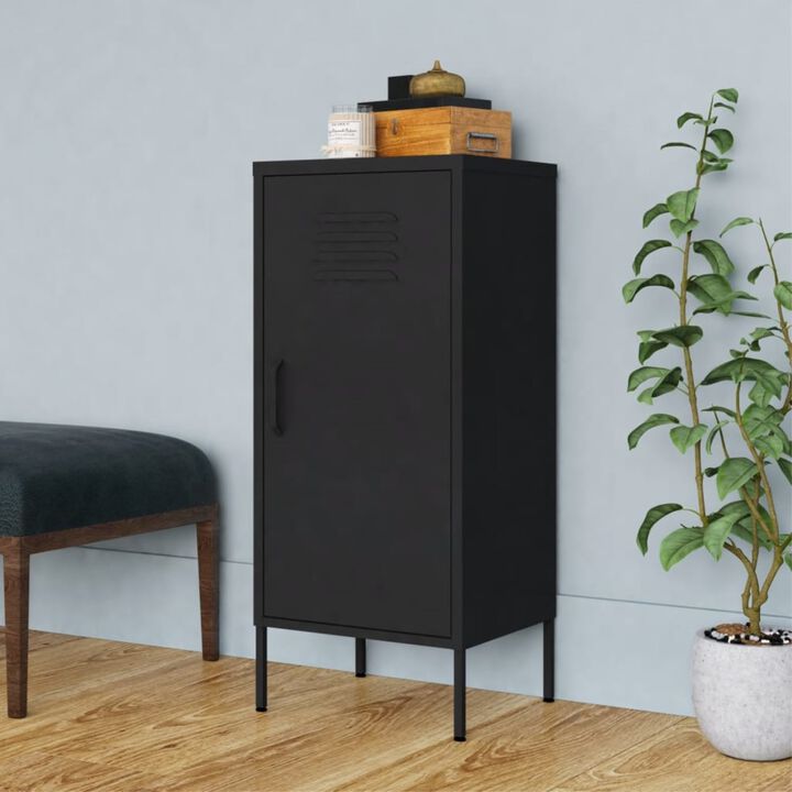vidaXL Storage Cabinet 16.7"x13.8"x40" Steel