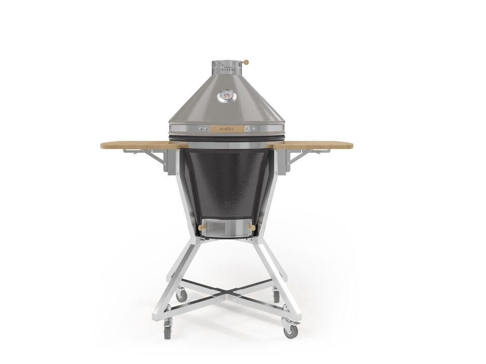 Outdoor Kitchen Platinum Kamado Bundle (Pro 22 in. Cart, 22 in. Kamado Grill)