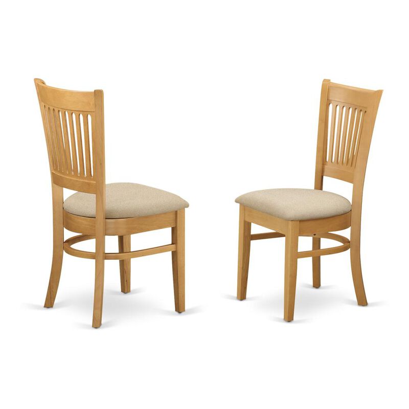 East West Furniture OXVA5-OAK-C 5 PC Table and Chairs set - Kitchen Table and 4 Dining Chairs