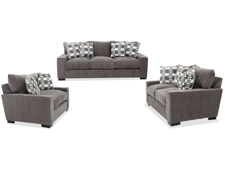 Troy 3 Piece Living Set