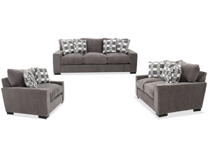 Troy 3 Piece Living Set
