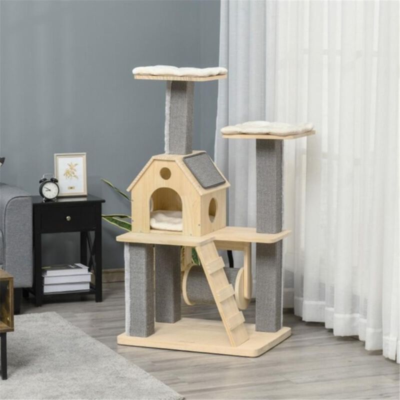 Multi-Level Cat Tree Tower with Scratching Posts & Cozy Perches for Indoor Cats