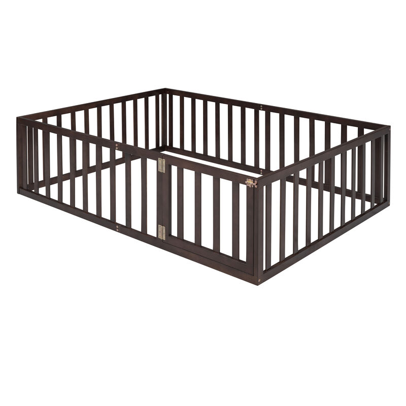 Merax Wood  Daybed Frame with Fence