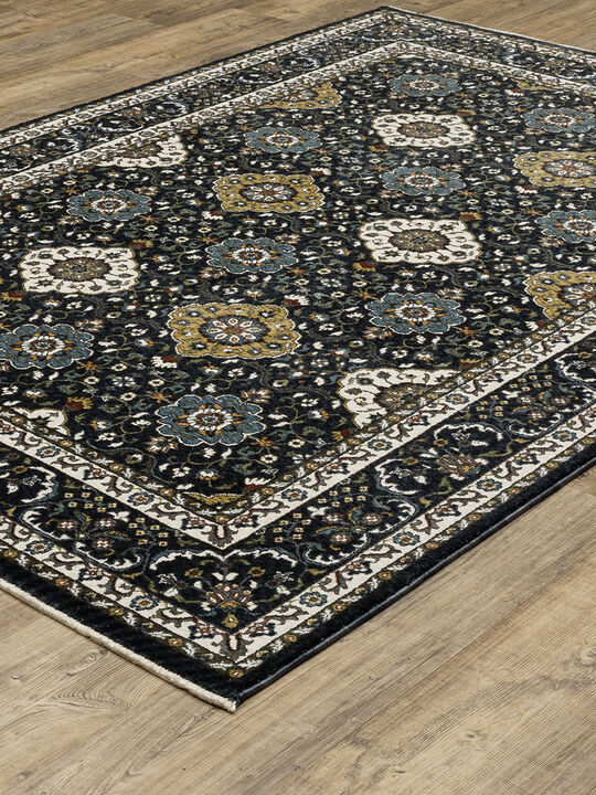 Vivian 3'10" x 5'5" Navy Rug