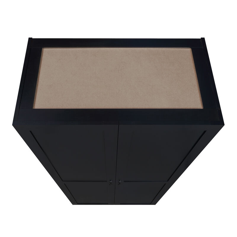 Hopkins Black Storage Closet (Set of 2)