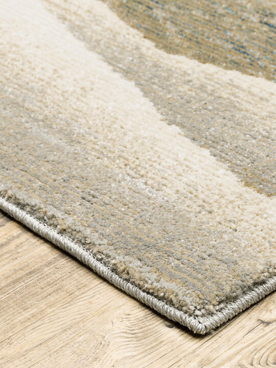 Evolution 2'6" x 12' Beige Rug