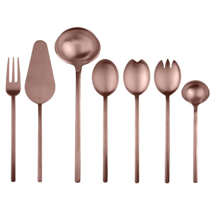 Due Ice Bronze Serving Set 7 Pieces