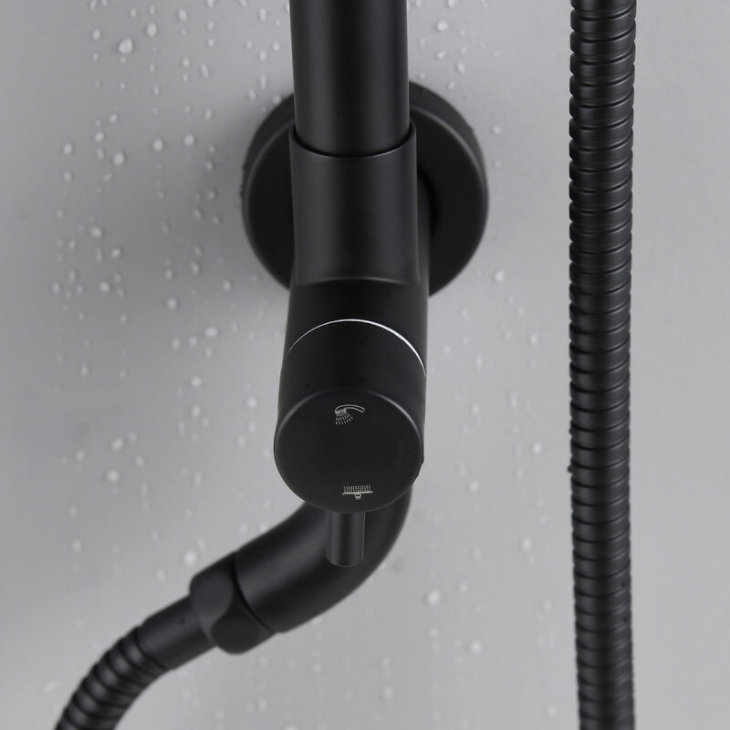 Shower Head With Handheld Shower System With 8" Rainfall Shower Head, Dual Shower Combo