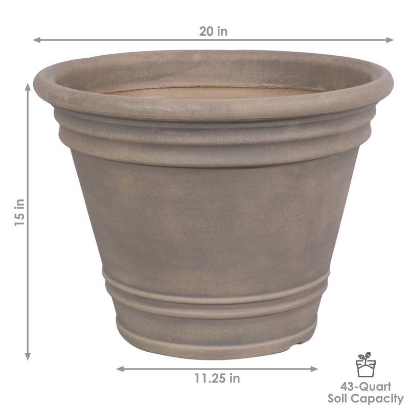 Franklin Outdoor Flower Pot Planter - 3-Pack