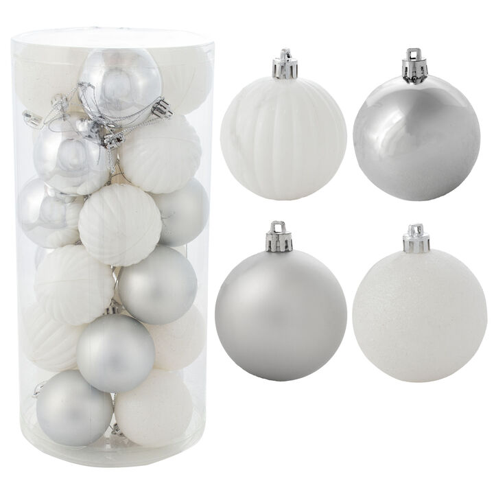 Sunnydaze 24-Count Merry Medley Shatterproof Christmas Ornaments
