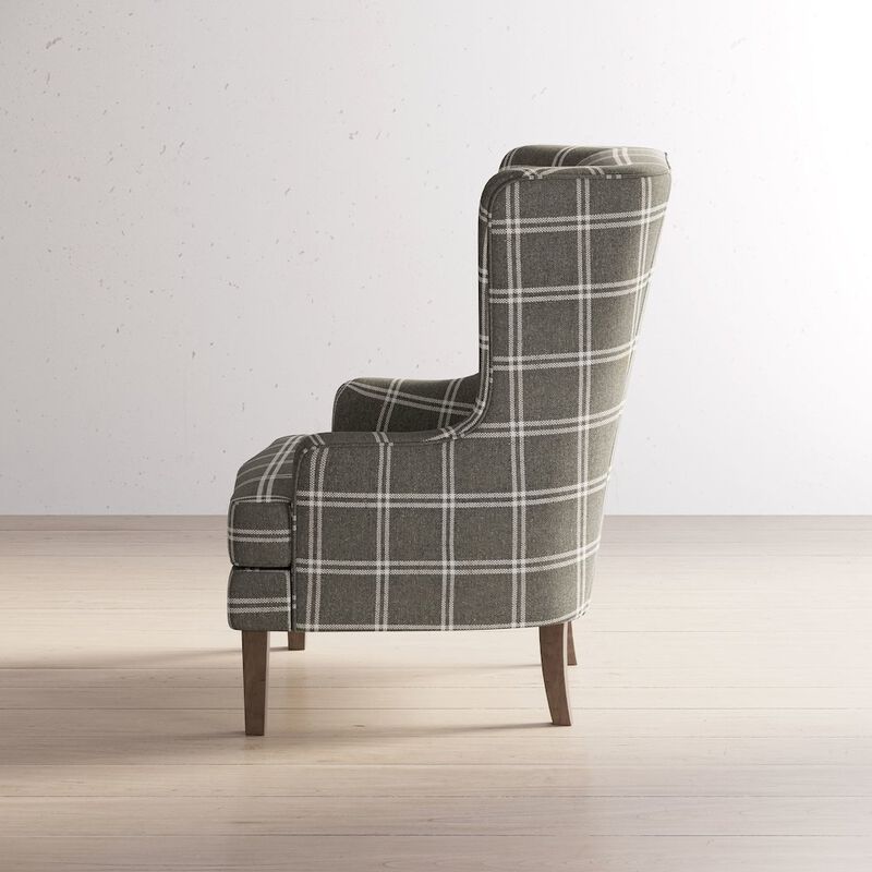 Jofran Lacroix Traditional Upholstered Wingback Accent Chair