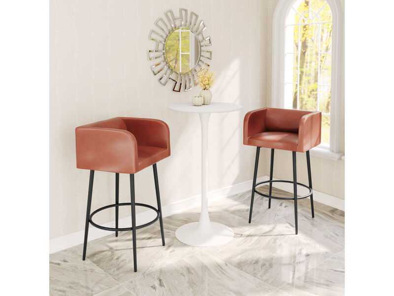 Horbat Barstool (Set of 2) Brown
