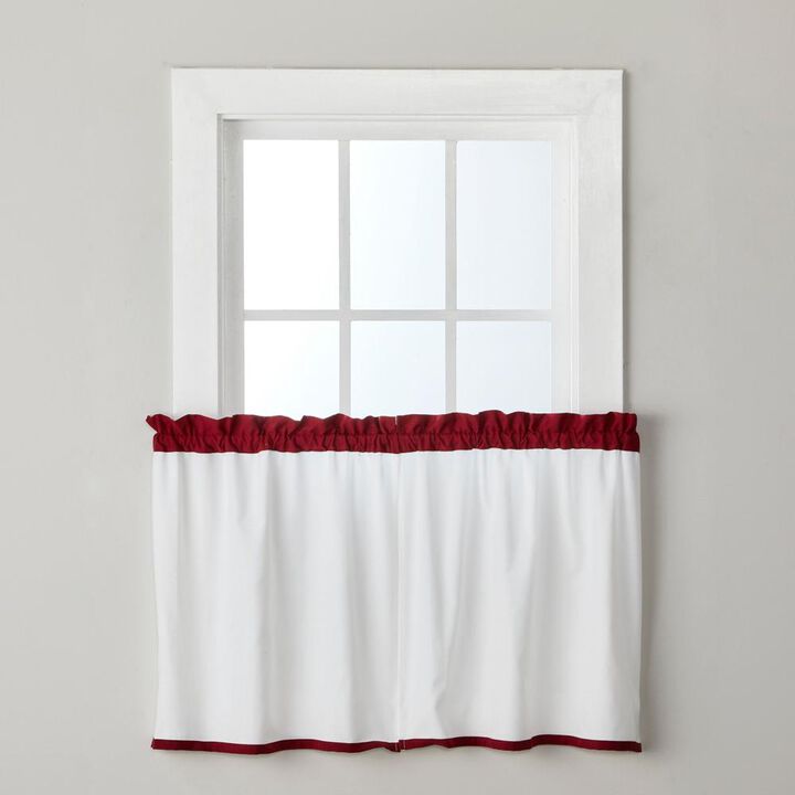 SKL Home By Saturday Knight Ltd Marrisa Tier Pair - 56X36", Berry