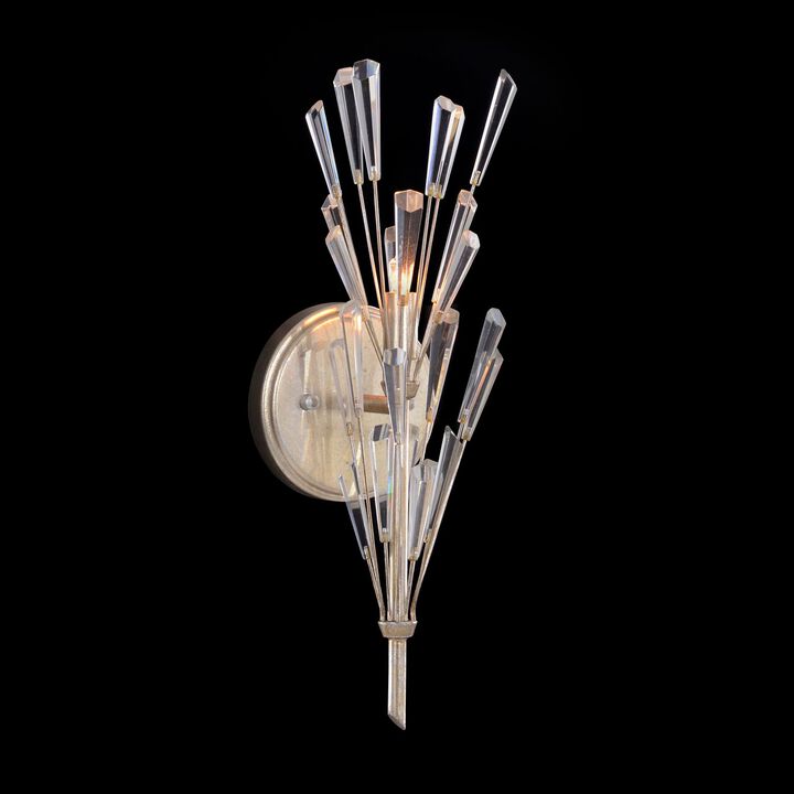 Luna Crystal Wand Branched Single-Light Wall Sconce