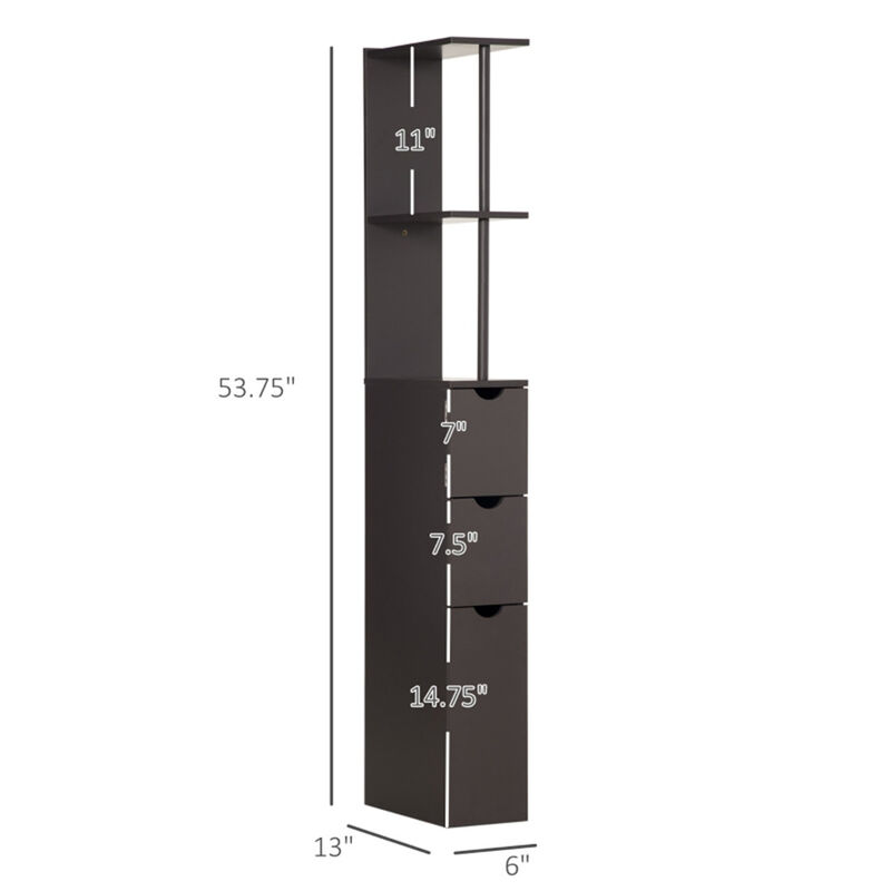 Bathroom Storage Cabinet with Doors & Shelves for Stylish & Space-Saving Organization