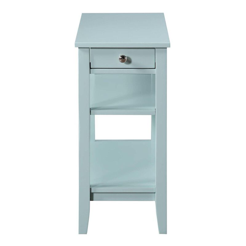 Convenience Concepts American Heritage 1 Drawer Chairside End Table with Shelves