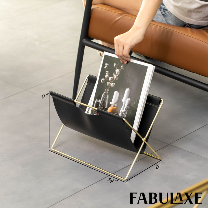 Fabulaxe 9-In Foldable Magazine Rack