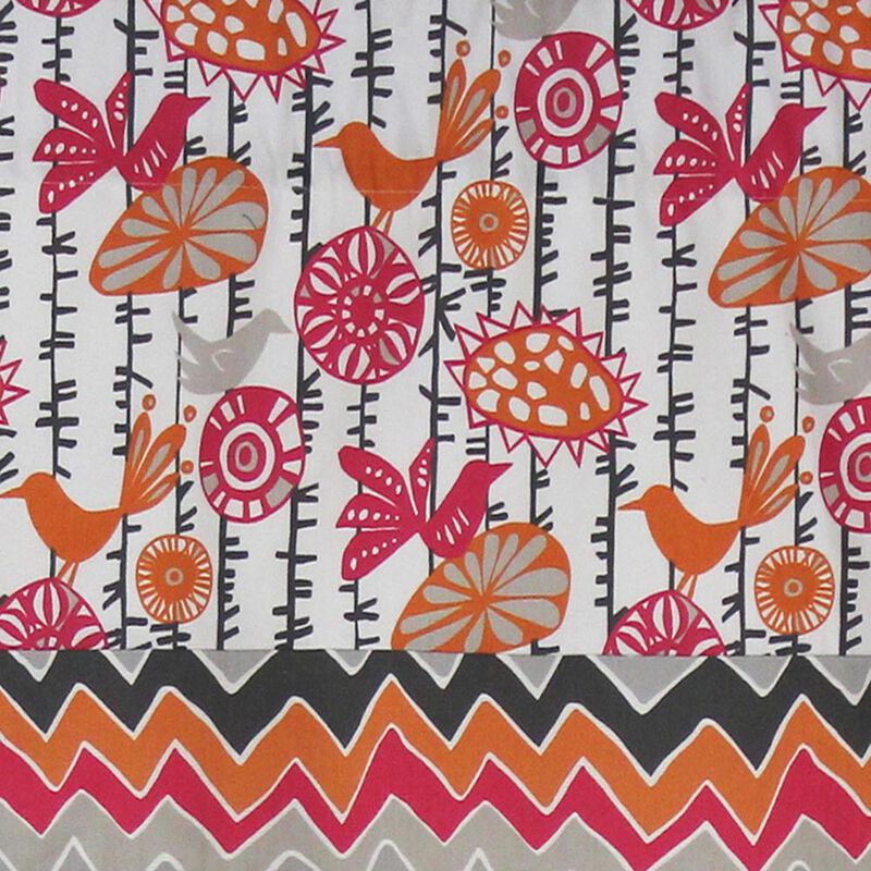 Merangerie Banded Style 3" Rod Pocket Valance 50" x 16" Sherbet by RLF Home