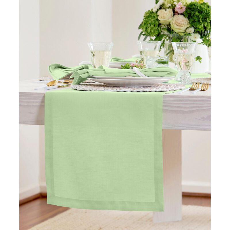 Solino Home 100% Pure Linen Table Runner | Fete for Valentine;s