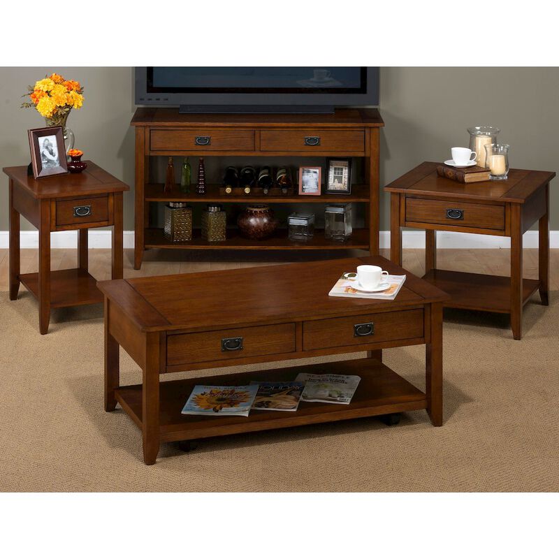 Jofran Mission Oak 48 Sofa Table