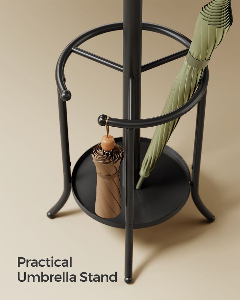 Freestanding Metal Coat Rack with Stylish Design and Durable Construction