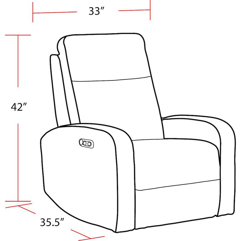 Parker Living Thriller - Natural Beauty Denim Power Swivel Glider Recliner